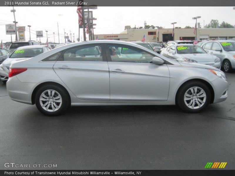 Radiant Silver / Gray 2011 Hyundai Sonata GLS