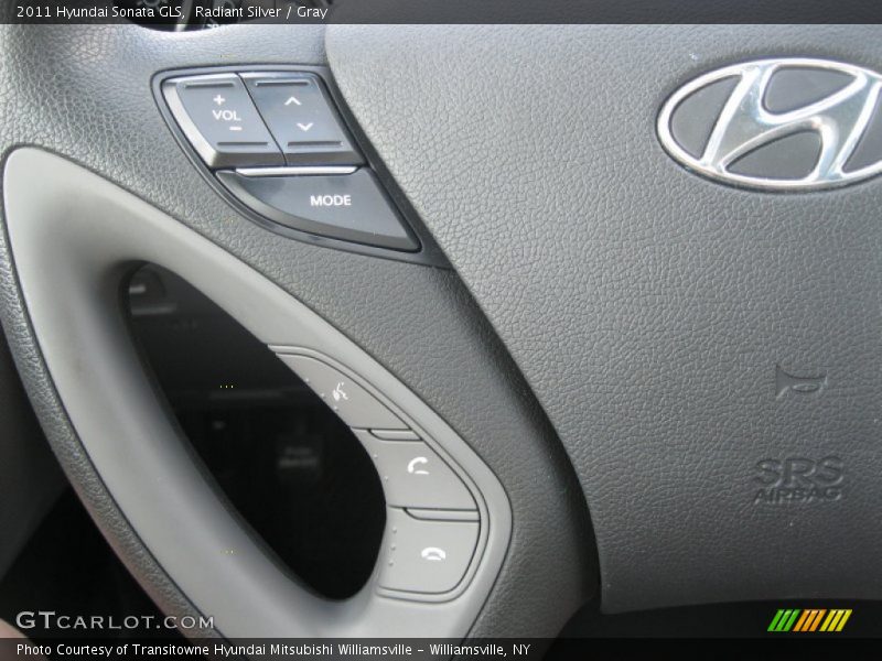 Radiant Silver / Gray 2011 Hyundai Sonata GLS