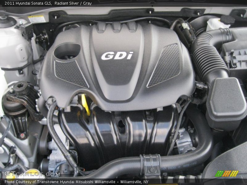 Radiant Silver / Gray 2011 Hyundai Sonata GLS