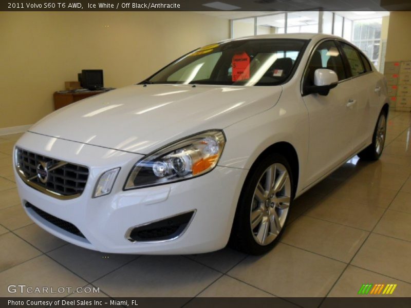 Ice White / Off Black/Anthracite 2011 Volvo S60 T6 AWD