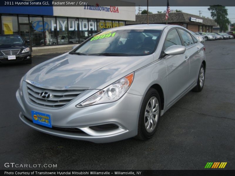 Radiant Silver / Gray 2011 Hyundai Sonata GLS