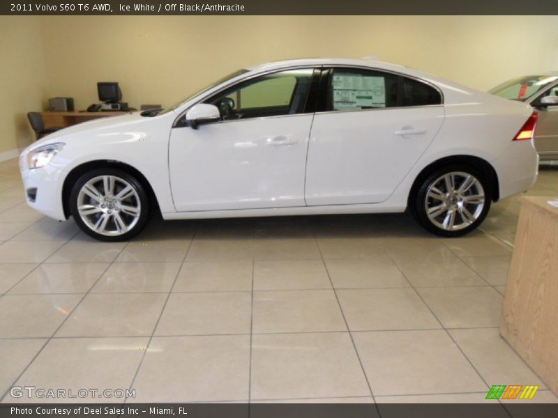 Ice White / Off Black/Anthracite 2011 Volvo S60 T6 AWD
