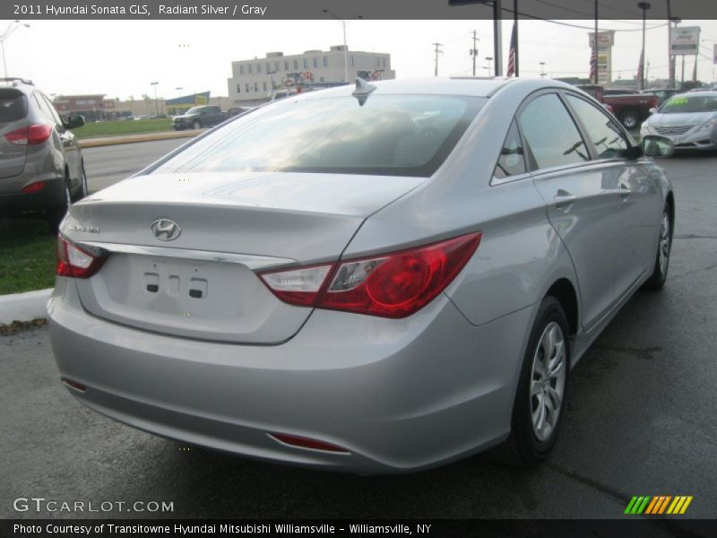 Radiant Silver / Gray 2011 Hyundai Sonata GLS