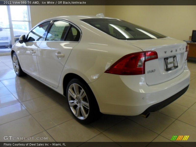Ice White / Off Black/Anthracite 2011 Volvo S60 T6 AWD