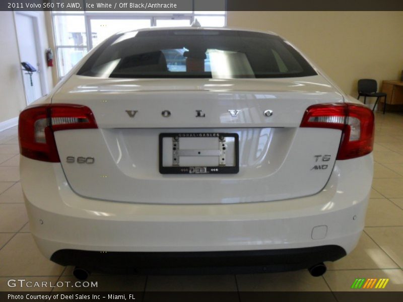Ice White / Off Black/Anthracite 2011 Volvo S60 T6 AWD