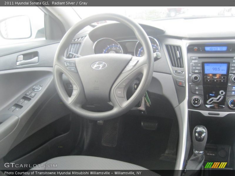 Radiant Silver / Gray 2011 Hyundai Sonata GLS