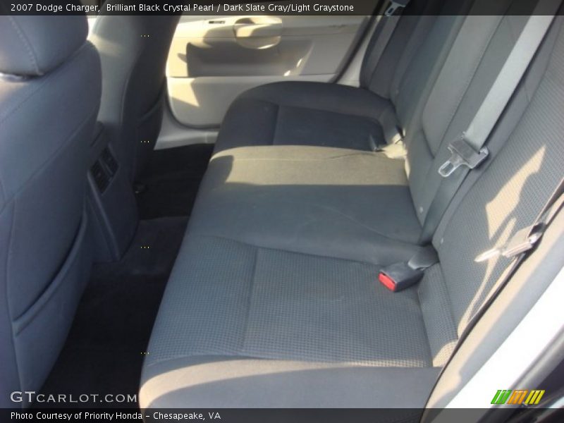 Brilliant Black Crystal Pearl / Dark Slate Gray/Light Graystone 2007 Dodge Charger