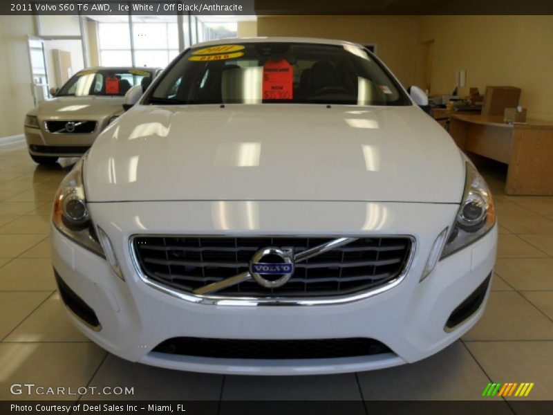 Ice White / Off Black/Anthracite 2011 Volvo S60 T6 AWD
