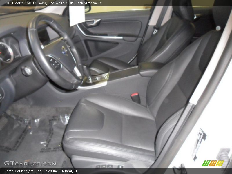 Ice White / Off Black/Anthracite 2011 Volvo S60 T6 AWD
