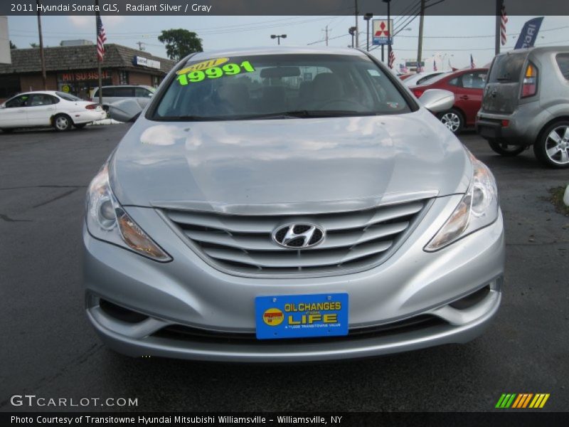 Radiant Silver / Gray 2011 Hyundai Sonata GLS