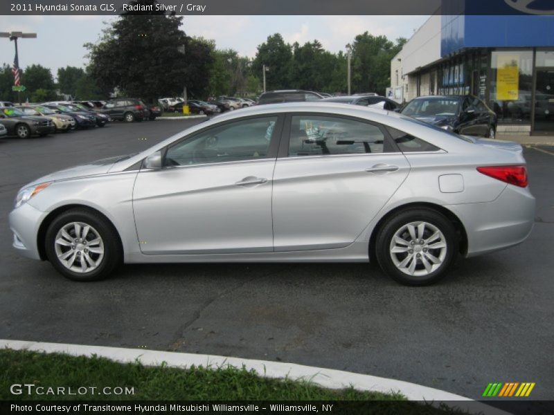 Radiant Silver / Gray 2011 Hyundai Sonata GLS