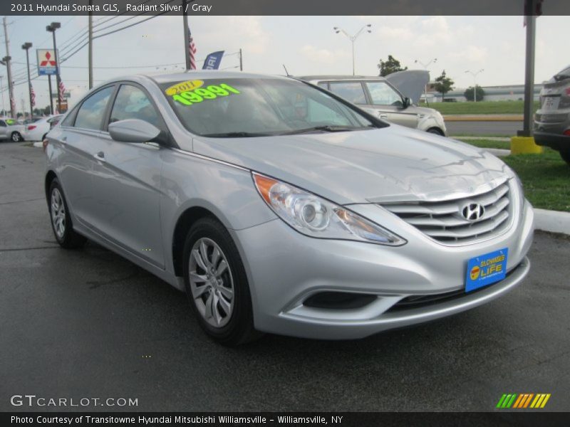 Radiant Silver / Gray 2011 Hyundai Sonata GLS