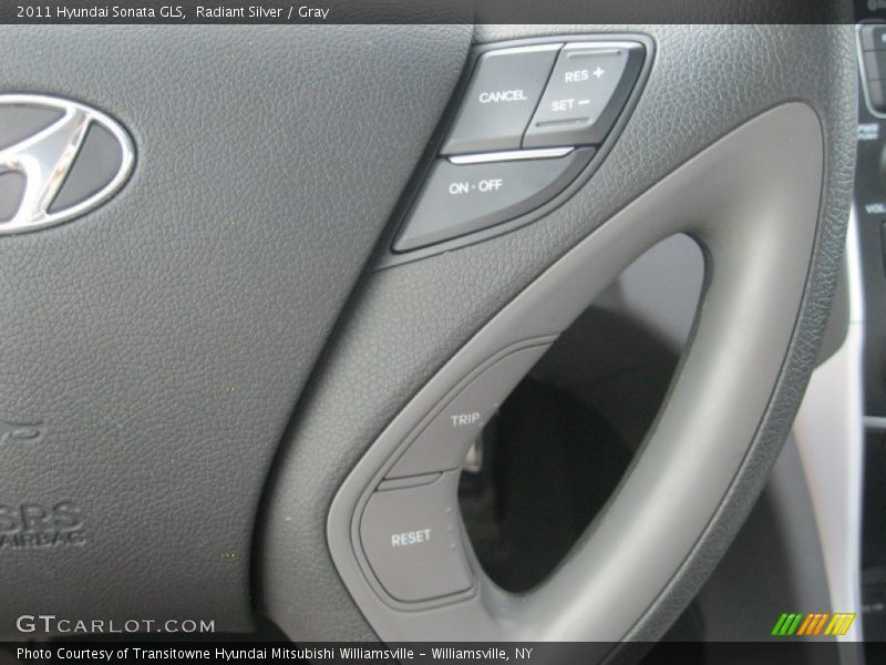 Radiant Silver / Gray 2011 Hyundai Sonata GLS