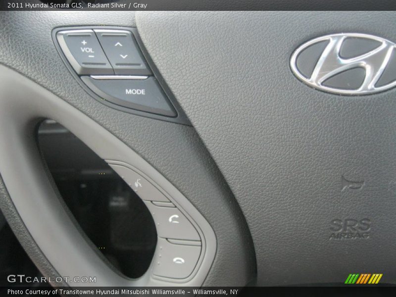 Radiant Silver / Gray 2011 Hyundai Sonata GLS