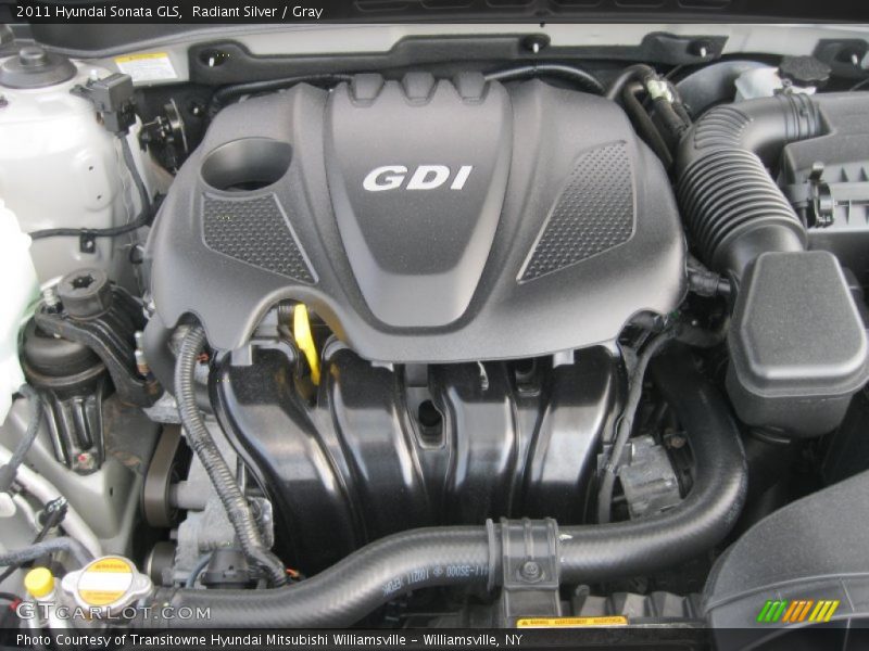 Radiant Silver / Gray 2011 Hyundai Sonata GLS