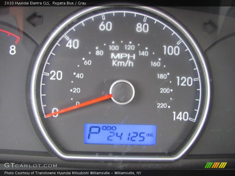 Regatta Blue / Gray 2010 Hyundai Elantra GLS