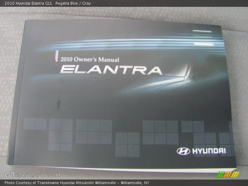 Regatta Blue / Gray 2010 Hyundai Elantra GLS