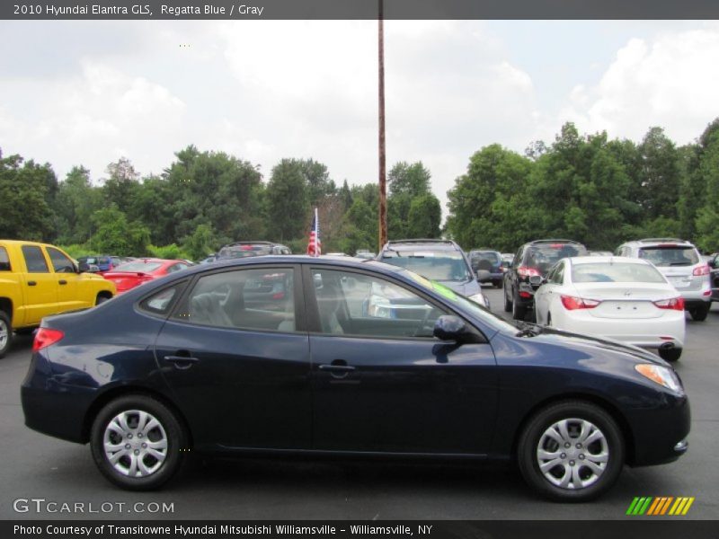 Regatta Blue / Gray 2010 Hyundai Elantra GLS