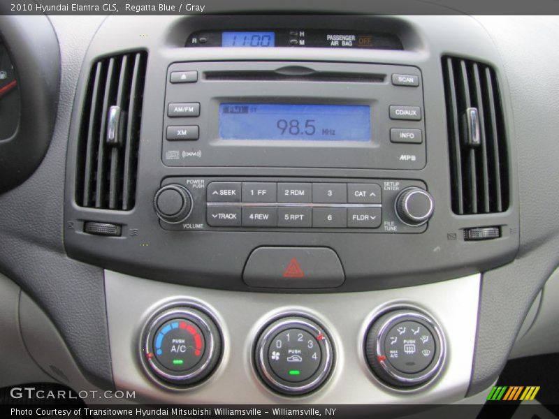 Regatta Blue / Gray 2010 Hyundai Elantra GLS