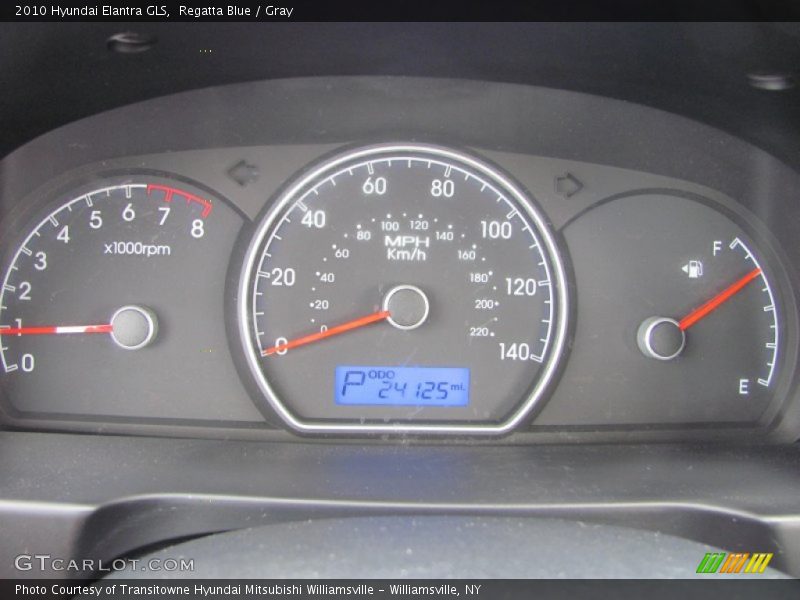 Regatta Blue / Gray 2010 Hyundai Elantra GLS