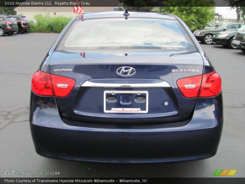Regatta Blue / Gray 2010 Hyundai Elantra GLS
