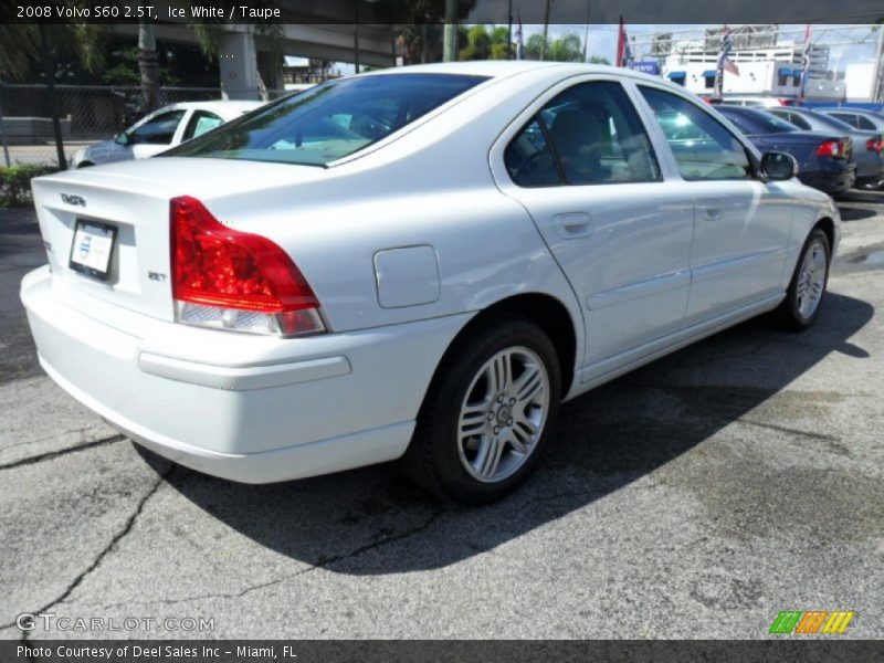 Ice White / Taupe 2008 Volvo S60 2.5T