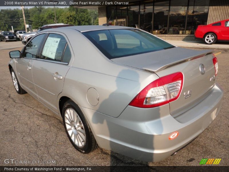 Dune Pearl Metallic / Dark Charcoal 2008 Mercury Milan V6 Premier AWD