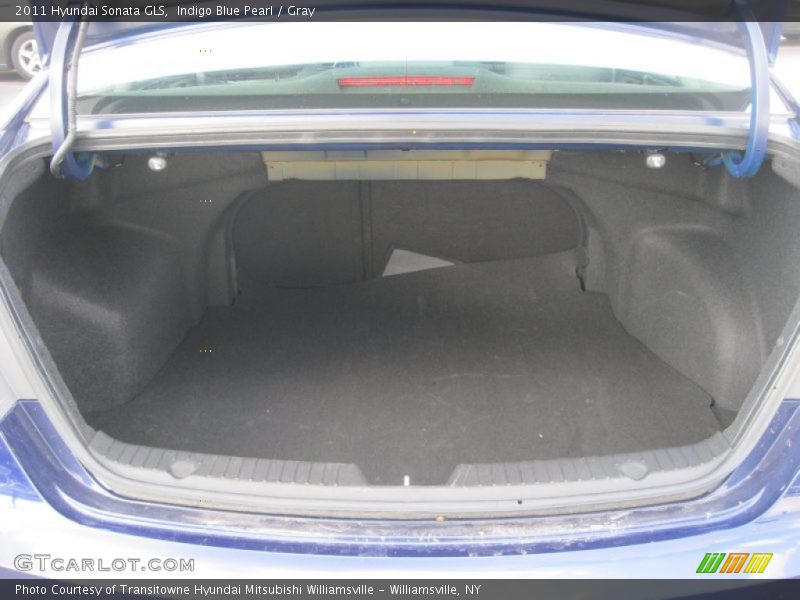 Indigo Blue Pearl / Gray 2011 Hyundai Sonata GLS