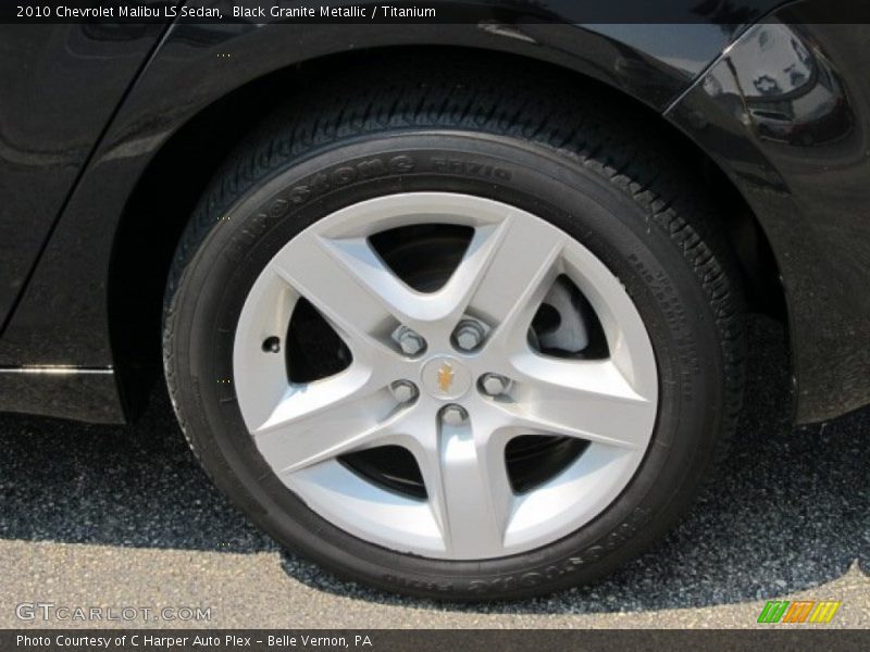 Black Granite Metallic / Titanium 2010 Chevrolet Malibu LS Sedan