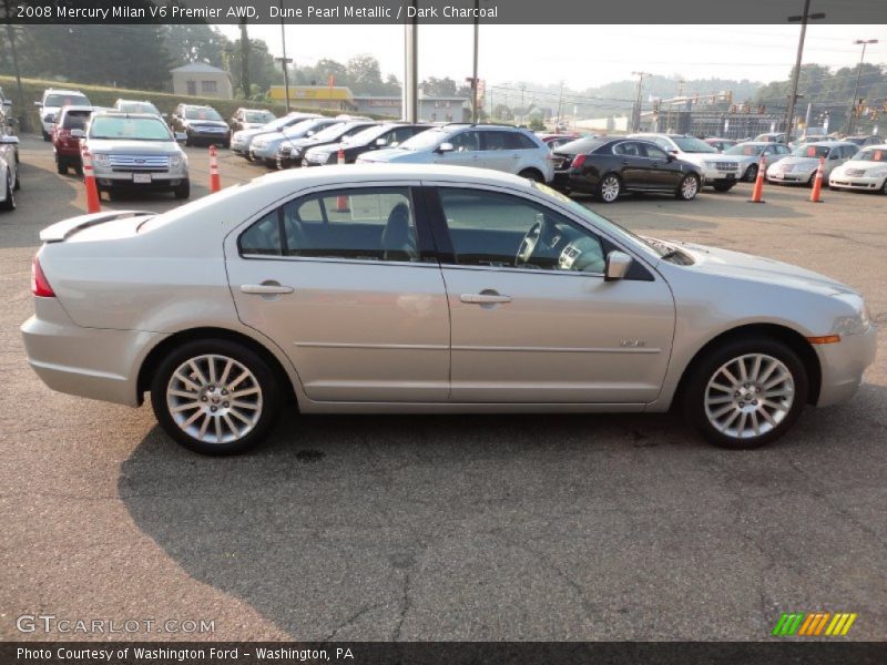 Dune Pearl Metallic / Dark Charcoal 2008 Mercury Milan V6 Premier AWD
