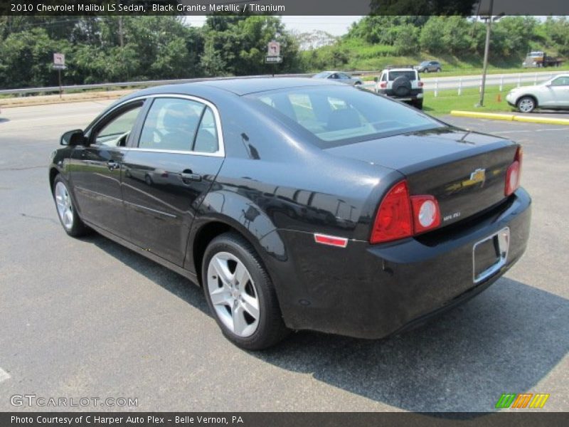 Black Granite Metallic / Titanium 2010 Chevrolet Malibu LS Sedan