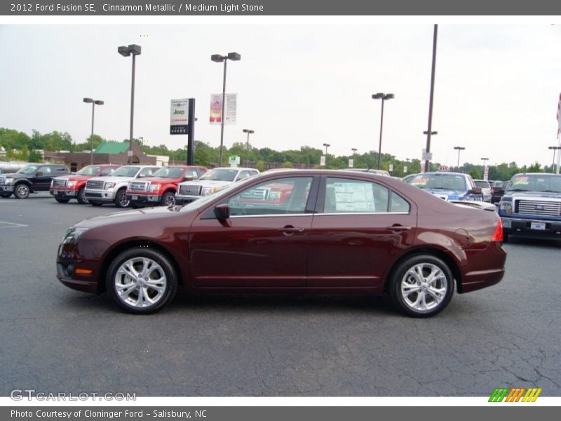 Cinnamon Metallic / Medium Light Stone 2012 Ford Fusion SE
