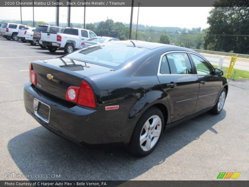 Black Granite Metallic / Titanium 2010 Chevrolet Malibu LS Sedan