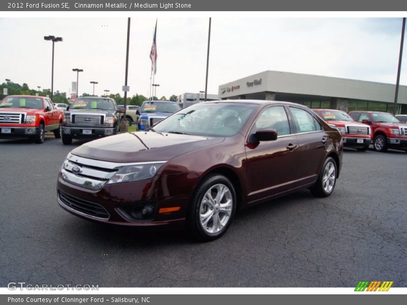 Cinnamon Metallic / Medium Light Stone 2012 Ford Fusion SE