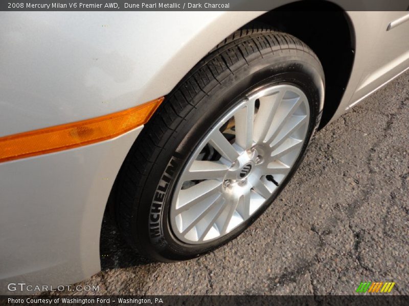 Dune Pearl Metallic / Dark Charcoal 2008 Mercury Milan V6 Premier AWD