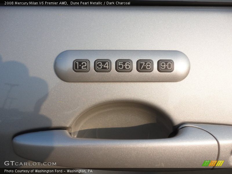 Dune Pearl Metallic / Dark Charcoal 2008 Mercury Milan V6 Premier AWD