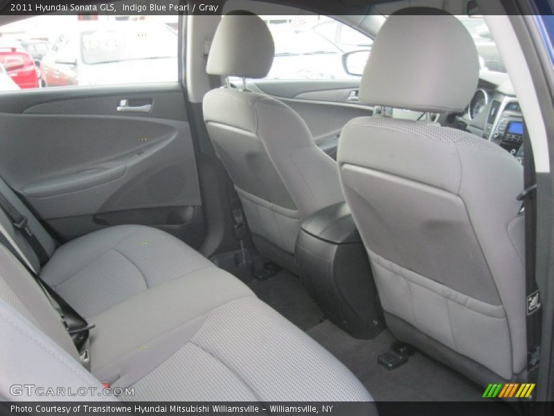 Indigo Blue Pearl / Gray 2011 Hyundai Sonata GLS