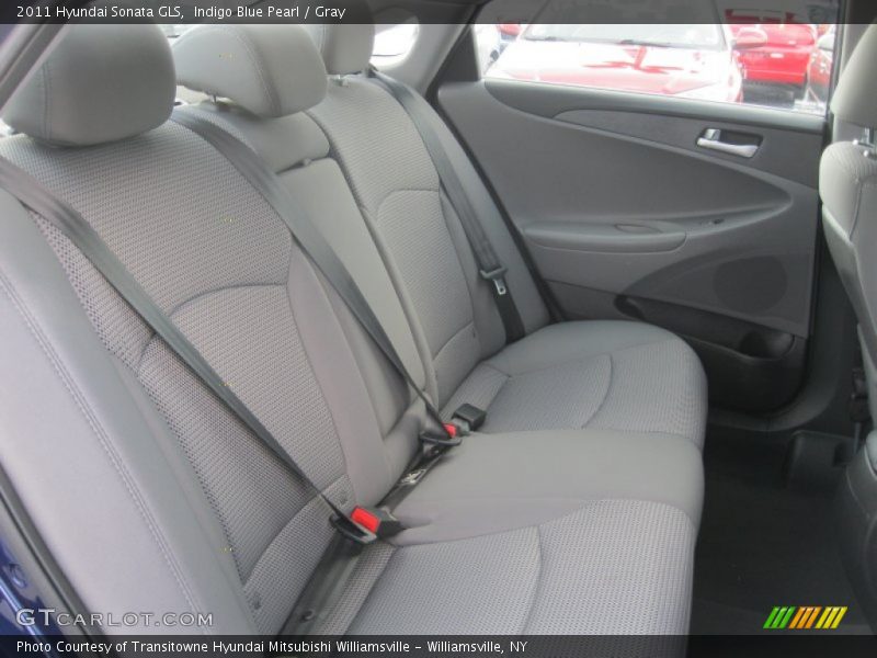 Indigo Blue Pearl / Gray 2011 Hyundai Sonata GLS