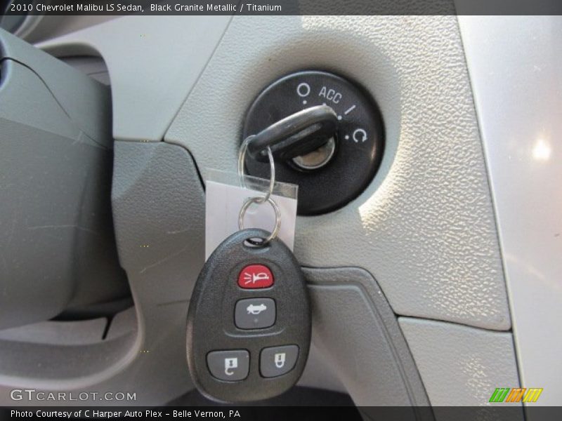 Black Granite Metallic / Titanium 2010 Chevrolet Malibu LS Sedan