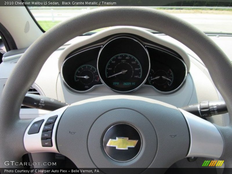 Black Granite Metallic / Titanium 2010 Chevrolet Malibu LS Sedan
