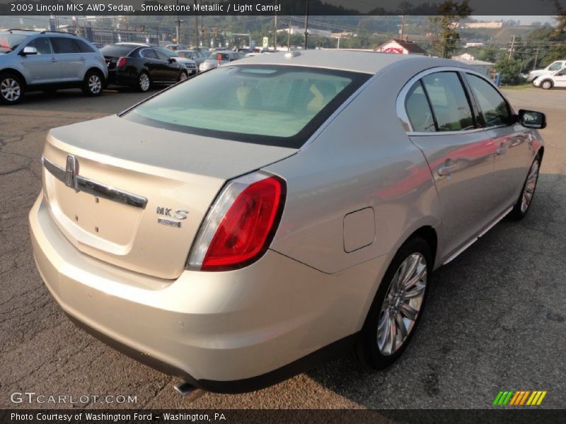 Smokestone Metallic / Light Camel 2009 Lincoln MKS AWD Sedan