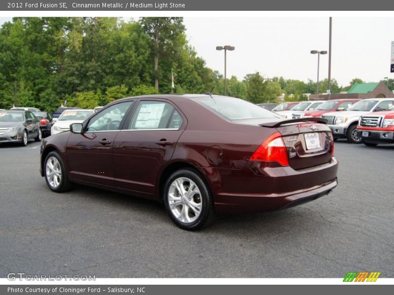 Cinnamon Metallic / Medium Light Stone 2012 Ford Fusion SE