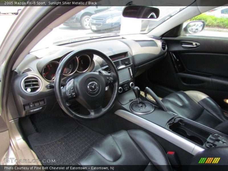 Sunlight Silver Metallic / Black 2005 Mazda RX-8 Sport