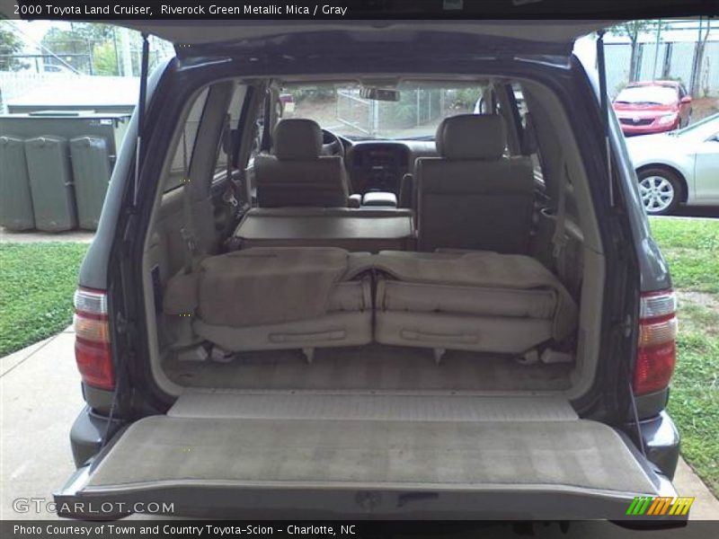 Riverock Green Metallic Mica / Gray 2000 Toyota Land Cruiser