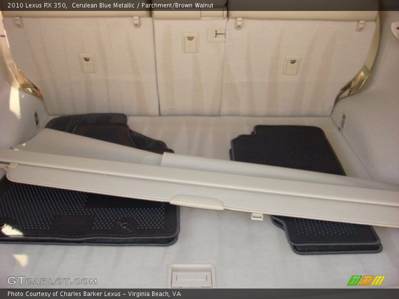 Cerulean Blue Metallic / Parchment/Brown Walnut 2010 Lexus RX 350