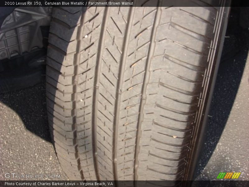 Cerulean Blue Metallic / Parchment/Brown Walnut 2010 Lexus RX 350