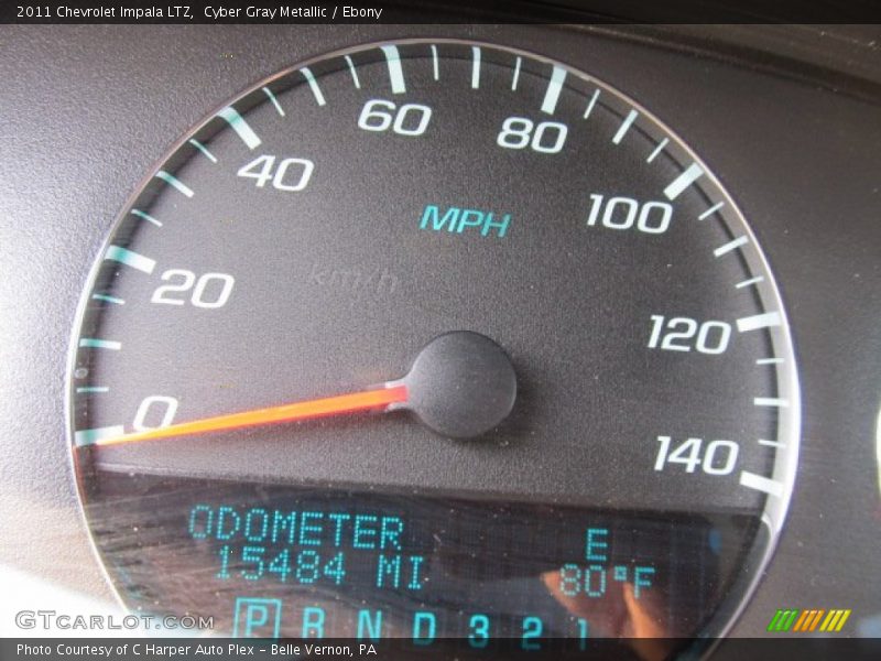 Cyber Gray Metallic / Ebony 2011 Chevrolet Impala LTZ