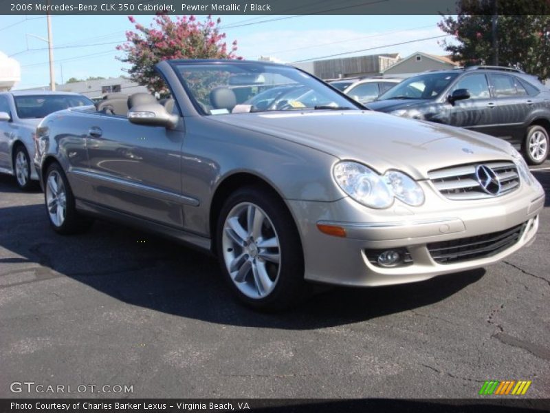 Pewter Metallic / Black 2006 Mercedes-Benz CLK 350 Cabriolet