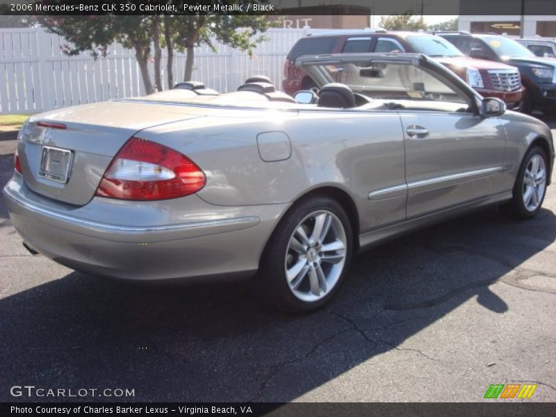 Pewter Metallic / Black 2006 Mercedes-Benz CLK 350 Cabriolet