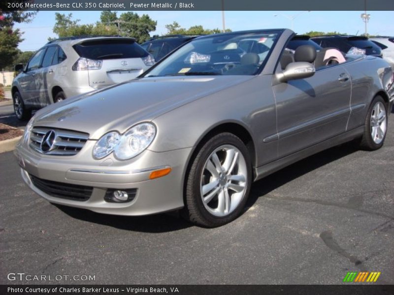 Pewter Metallic / Black 2006 Mercedes-Benz CLK 350 Cabriolet